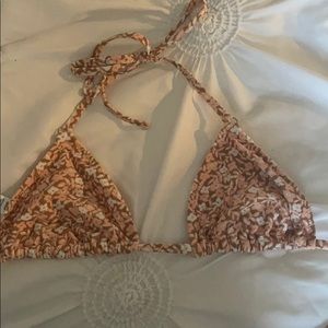 Aerie floral swim string bikini top